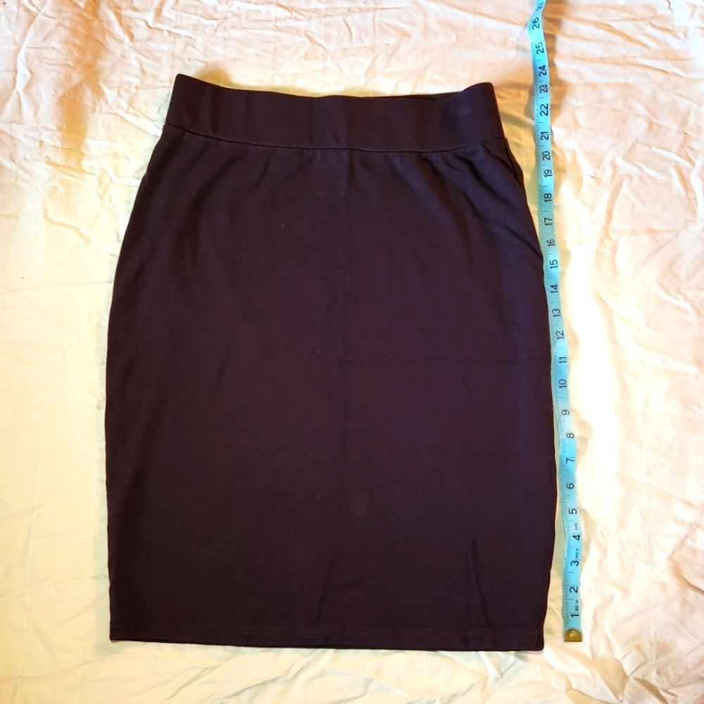 Brown Simlu Pencil Skirt, Size Large